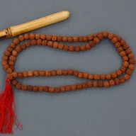 Mala Rudraksha 108 Perles - Marron
