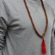 Mala Rudraksha 108 Perles - Marron