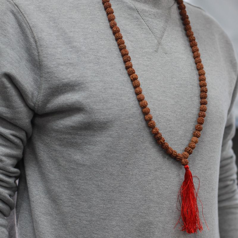 Mala Rudraksha 108 Perles - Marron