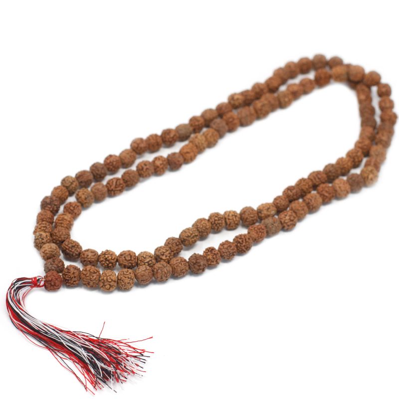Mala Rudraksha 108 Perles-Naturel