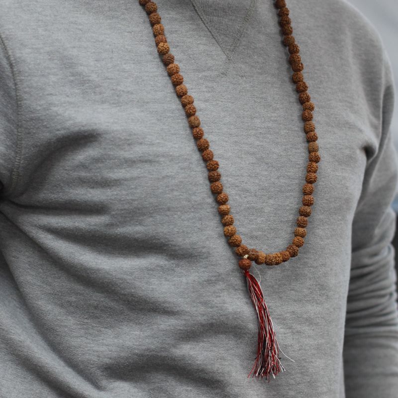 Mala Rudraksha 108 Perles-Naturel