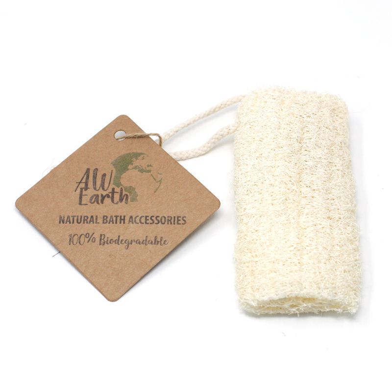 Gommage naturel au luffa sur corde - 5 pouces - 12,7 cm