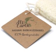 Gommage naturel au luffa sur corde - 5 pouces - 12,7 cm