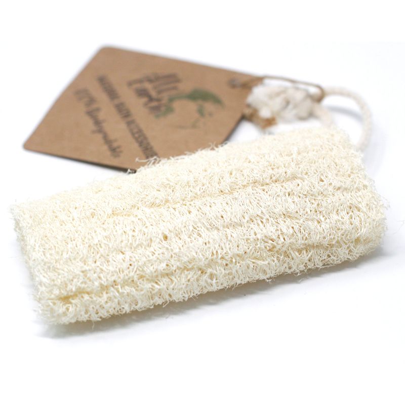 Gommage naturel au luffa sur corde - 5 pouces - 12,7 cm