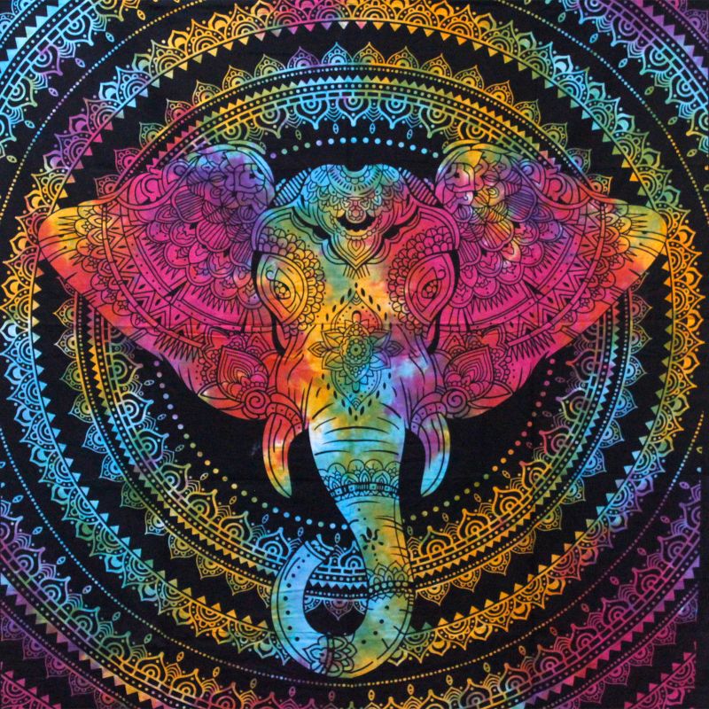 Dessus Lit/Tenture - GRD Tête Éléphant