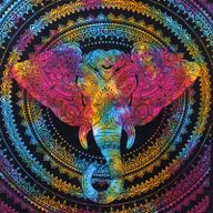 Dessus Lit/Tenture - GRD Tête Éléphant