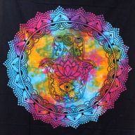 Dessus Lit/Tenture - MED Khamsa Noir