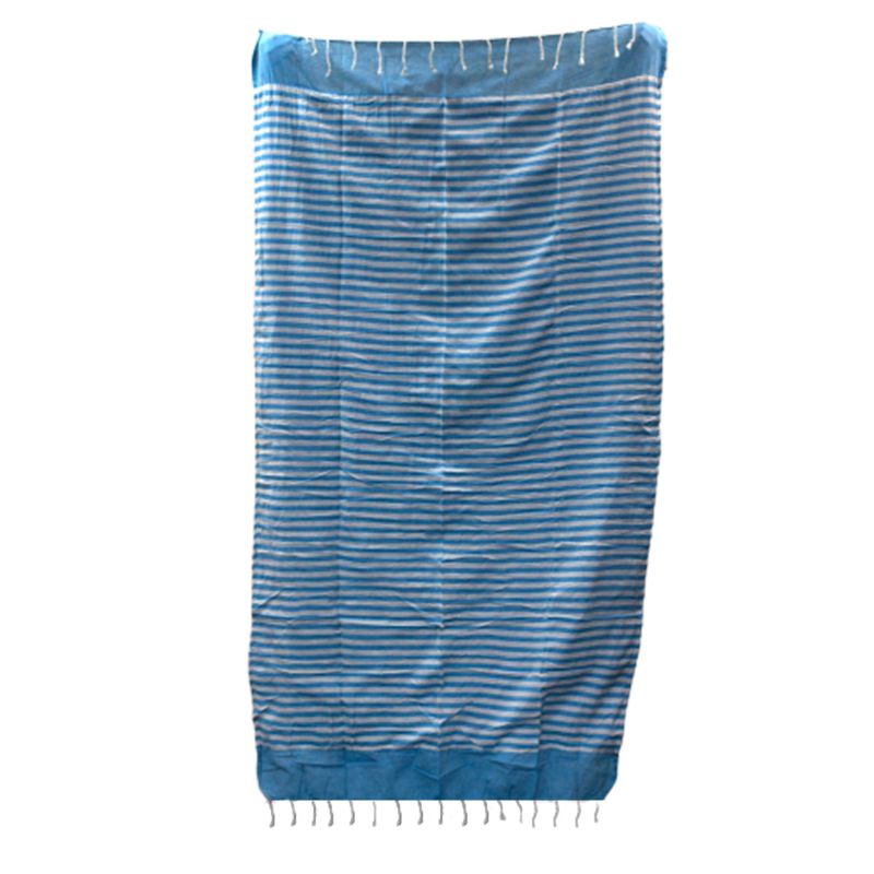 Serviette Paréo Coton - 100x180 cm - Bleu Ciel