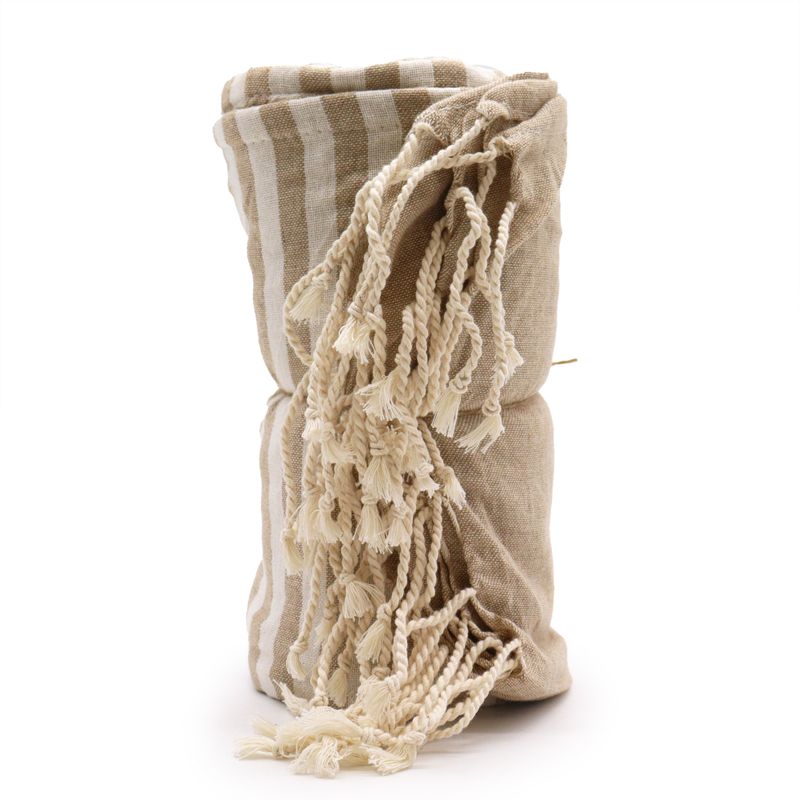 Serviette Paréo Coton - 100x180 cm - Sable Chaud