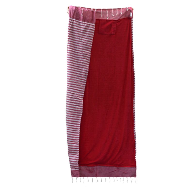 Serviette Paréo Coton - 100x180 cm - Rose