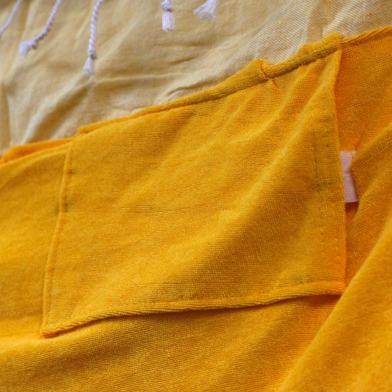 Serviette Paréo Coton - 100x180 cm - Jaune Soleil