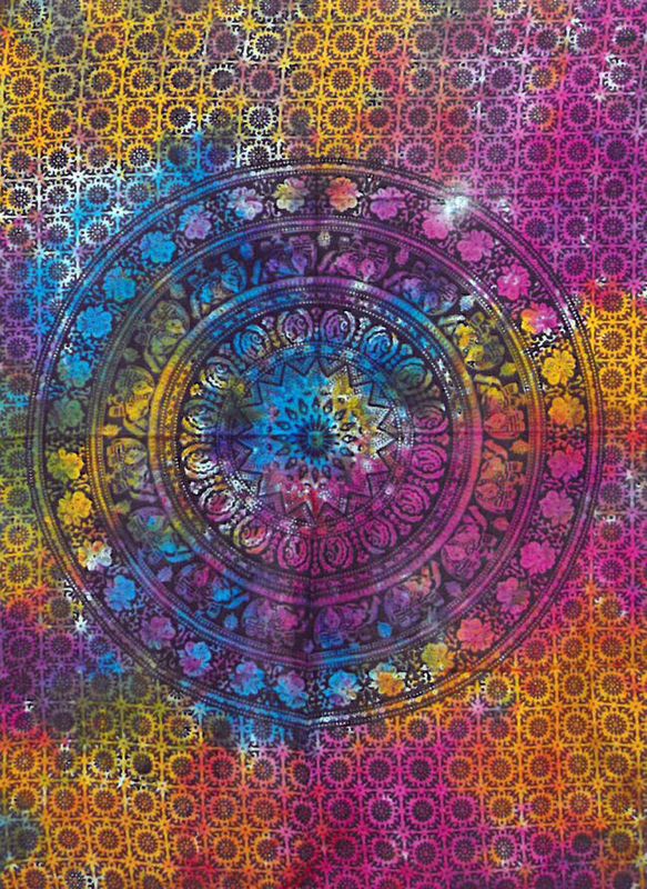 Décoration Murale en Coton - Éléphant Mandala