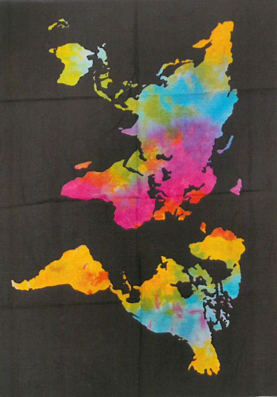 Décoration Murale en Coton - Monde