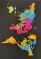 Décoration Murale en Coton - Monde