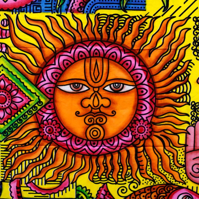 Tenture Murale Coton - Soleil