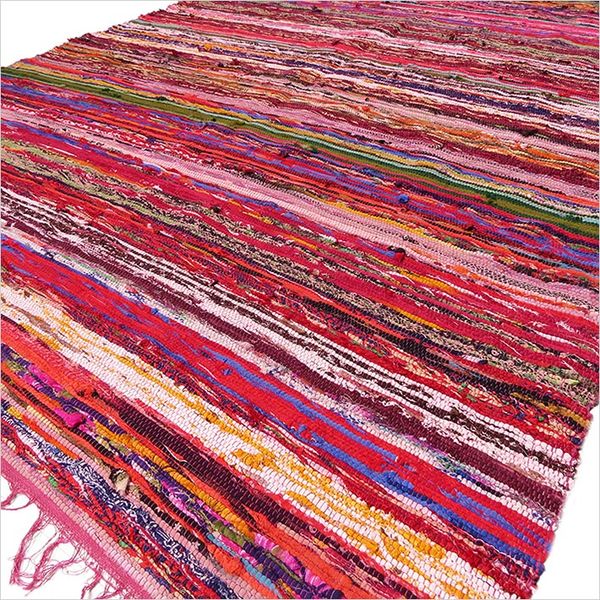 Tapis Indiens de Luxe 150 x 90 cm - Rouge