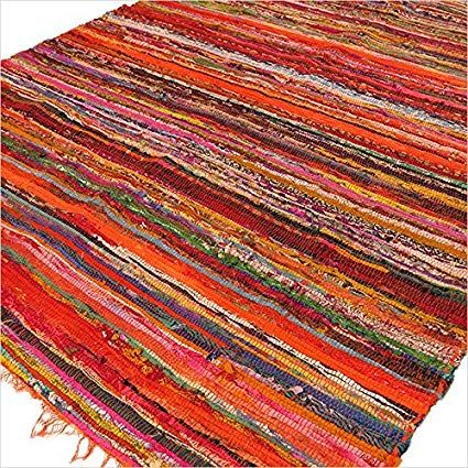 Tapis Indisens de Luxe 151 x 90cm  - Orange