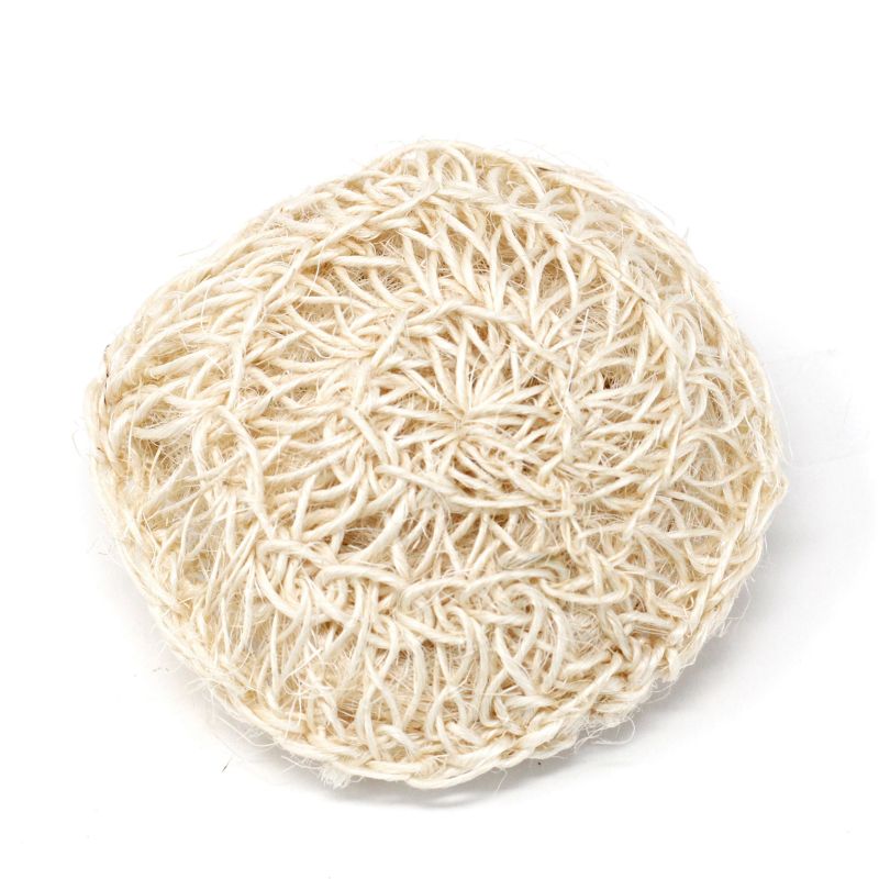 Gants Exfoliants Sisal - Coussin Circulaire Exfoliant Doux