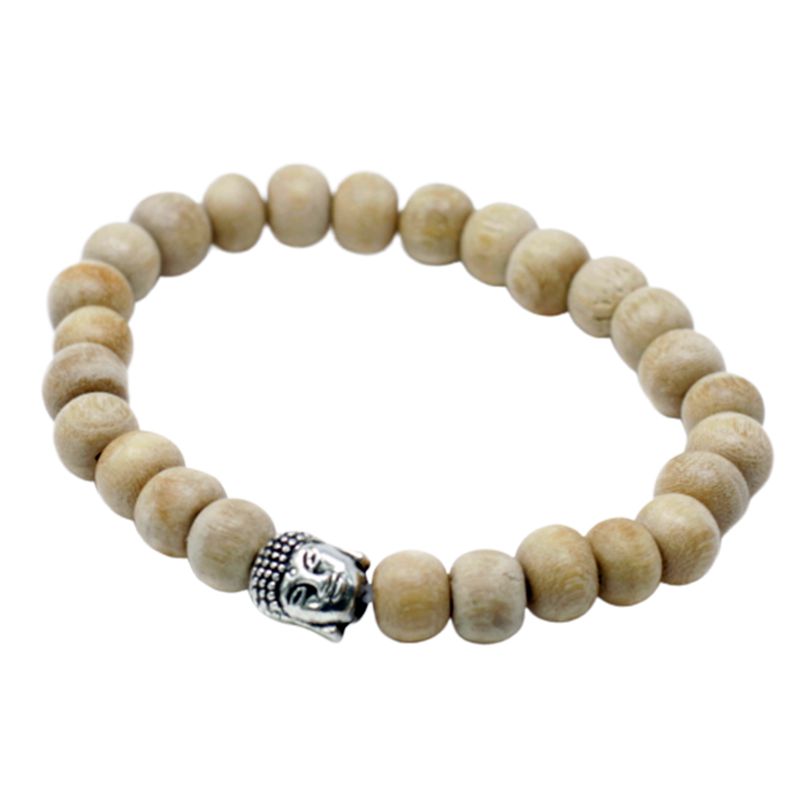 Perles de santal parfumées et bracelet Bouddha