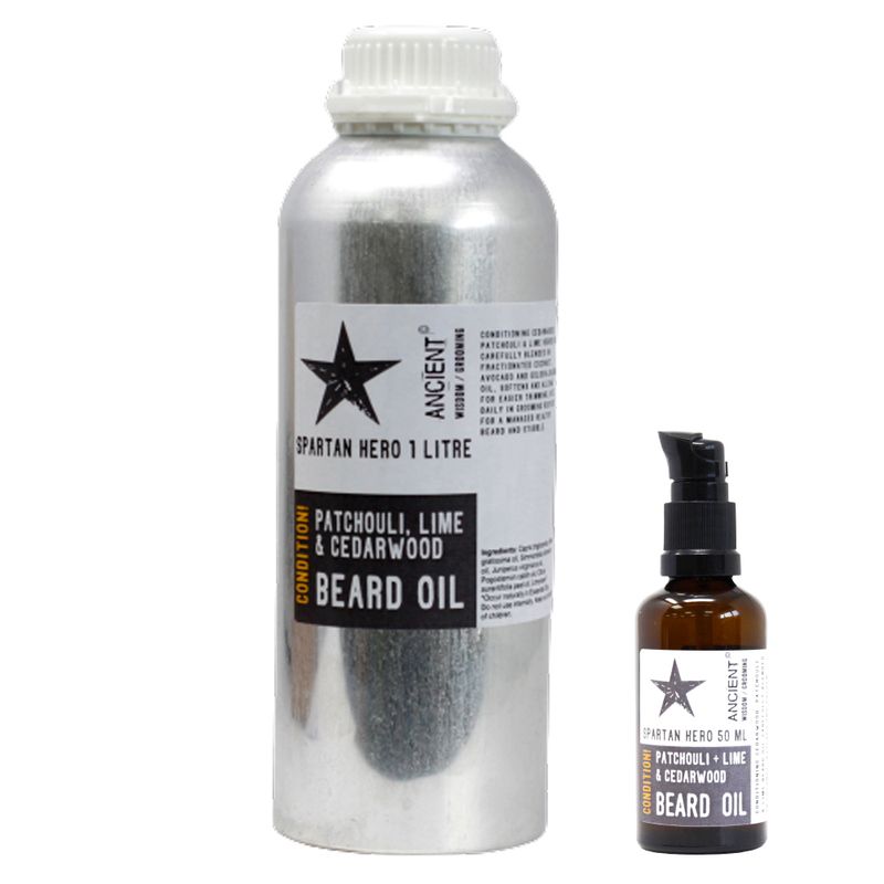 1 litre d'huile à barbe - Spartan Hero - Condition !
