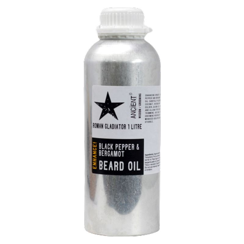 1 litre d'huile à barbe - Gladiateur romain - Améliorez !