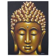 Tableau Bouddha - Finitions Sable Doré
