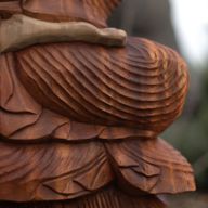 Statue de Bouddha Sculptée à la Main - 60cm Bienvenue