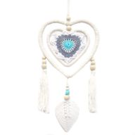 Attrape-Rêves Naturels - Coeur Bleu Moyen en Coeur