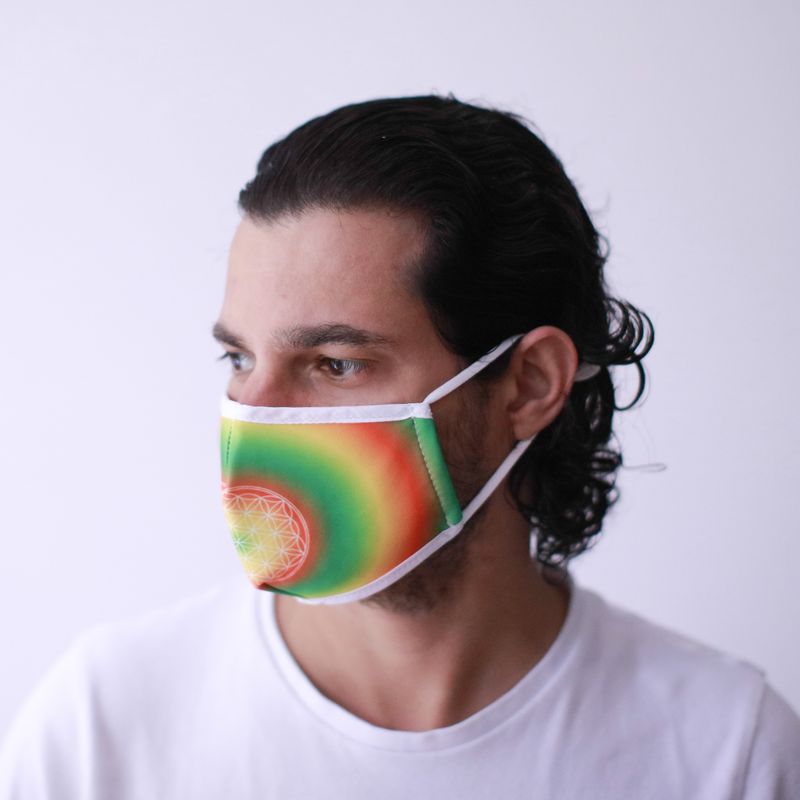 Masques Personnalisés en Tissu Adulte - Fleur de Vie