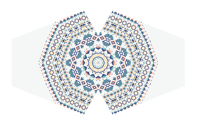 Masques Personnalisés en Tissu Adulte - Tribal Aztec