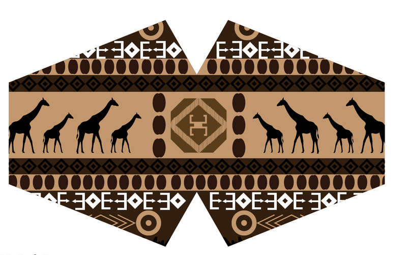 Masques Personnalisés en Tissu Adulte - Tribal Afrique