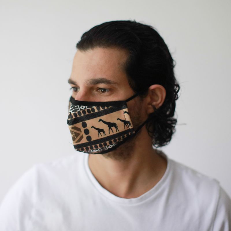 Masques Personnalisés en Tissu Adulte - Tribal Afrique