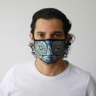 Masques Personnalisés en Tissu Adulte - Chouette Mystique