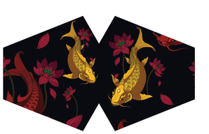 Masques Personnalisés en Tissu Adulte - Poisson Doré