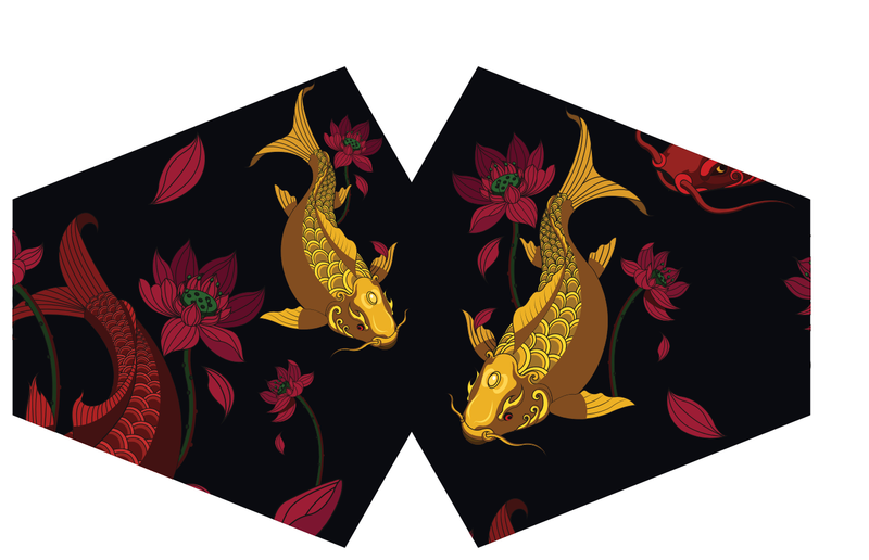 Masques Personnalisés en Tissu Adulte - Poisson Doré