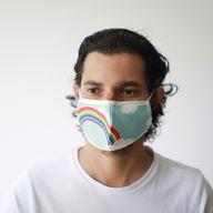 Masques Personnalisés en Tissu Adulte - Arc-En-Ciel