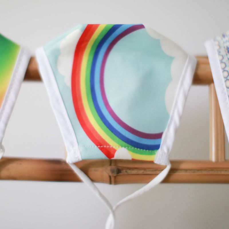 Masques Personnalisés en Tissu Adulte - Arc-En-Ciel
