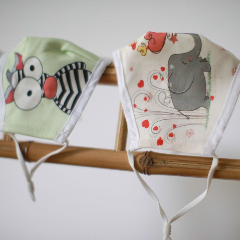 Masques Personnalisés en Tissu Adulte - Éléphants