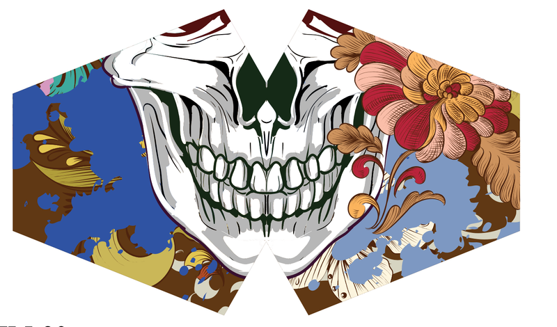 Masques Personnalisés en Tissu Enfant - Calavera