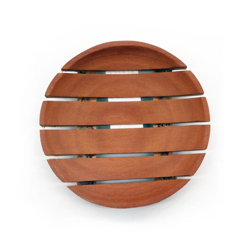 Porte-Savon Acajou Classique - Rond