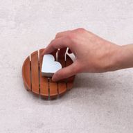 Porte-Savon Acajou Classique - Rond