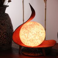 Lampe Naturelle en Noix de Coco - Torsion Chocolat