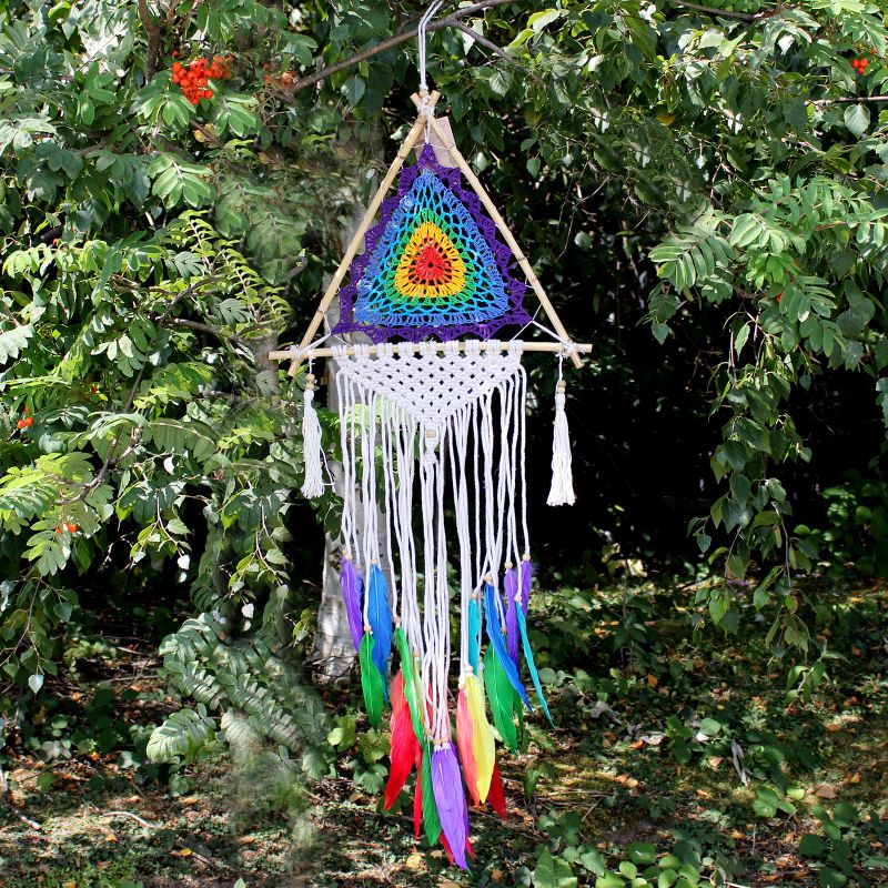 Attrape Rêve de Bali - Med Pyramide Multi