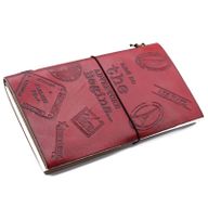 Carnet en Cuir - L'aventure commence - Rouge