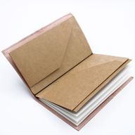 Carnet en Cuir - Voyage autour du Monde - Marron