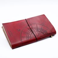 Carnet en Cuir - Petit livre de grands rêves - Rouge