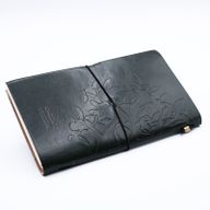 Carnet en Cuir - Arbre de Vie - Vert