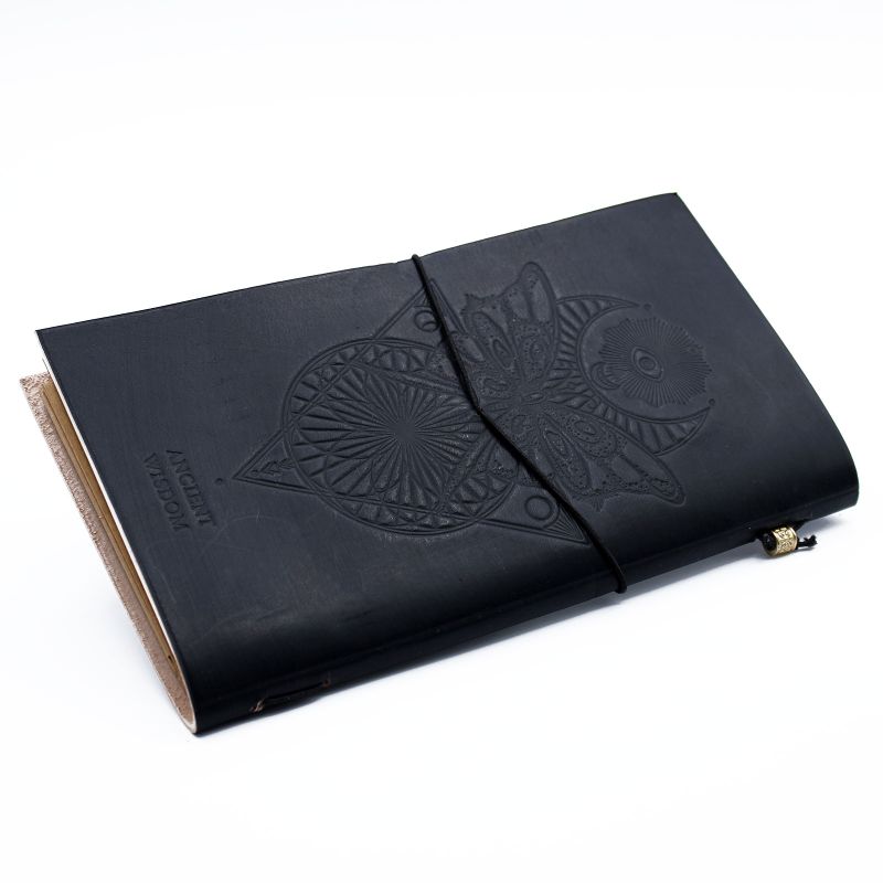 Carnet en Cuir - Mon livres d'incantations - Noir