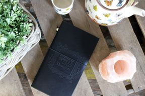 Carnet en Cuir - Mon livres d'incantations - Noir