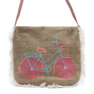 Sac à Franges Brodé - Vélo